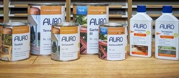 AURO Pflegeprodukte für Gartenmöbel und Terrassenboden